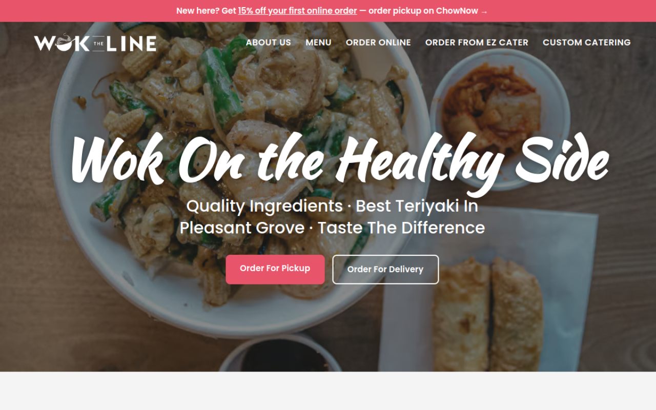 Wok The Line website
